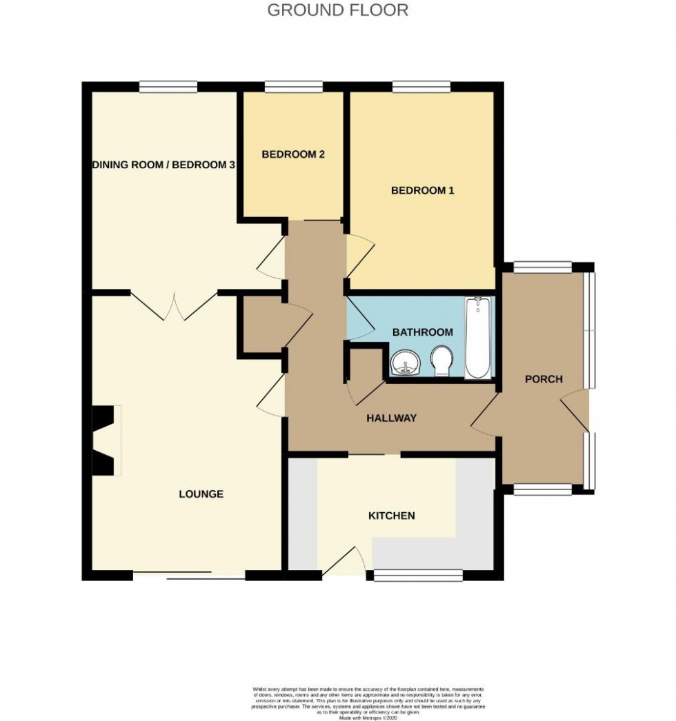 Floorplan for Atherton Way, Tiverton