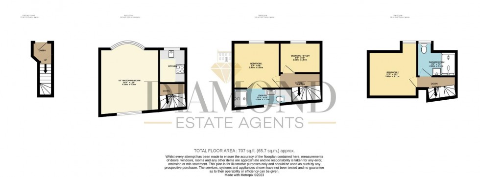 Floorplan for Angel Hill, Tiverton