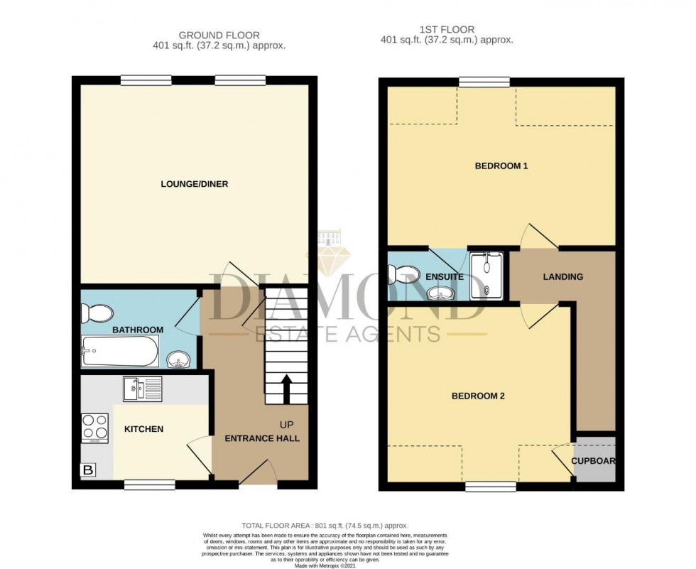 Floorplan for Beck's Place, Tiverton, Devon