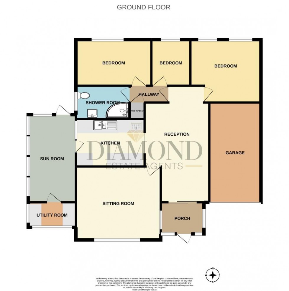 Floorplan for Rippon Close, Tiverton, Devon