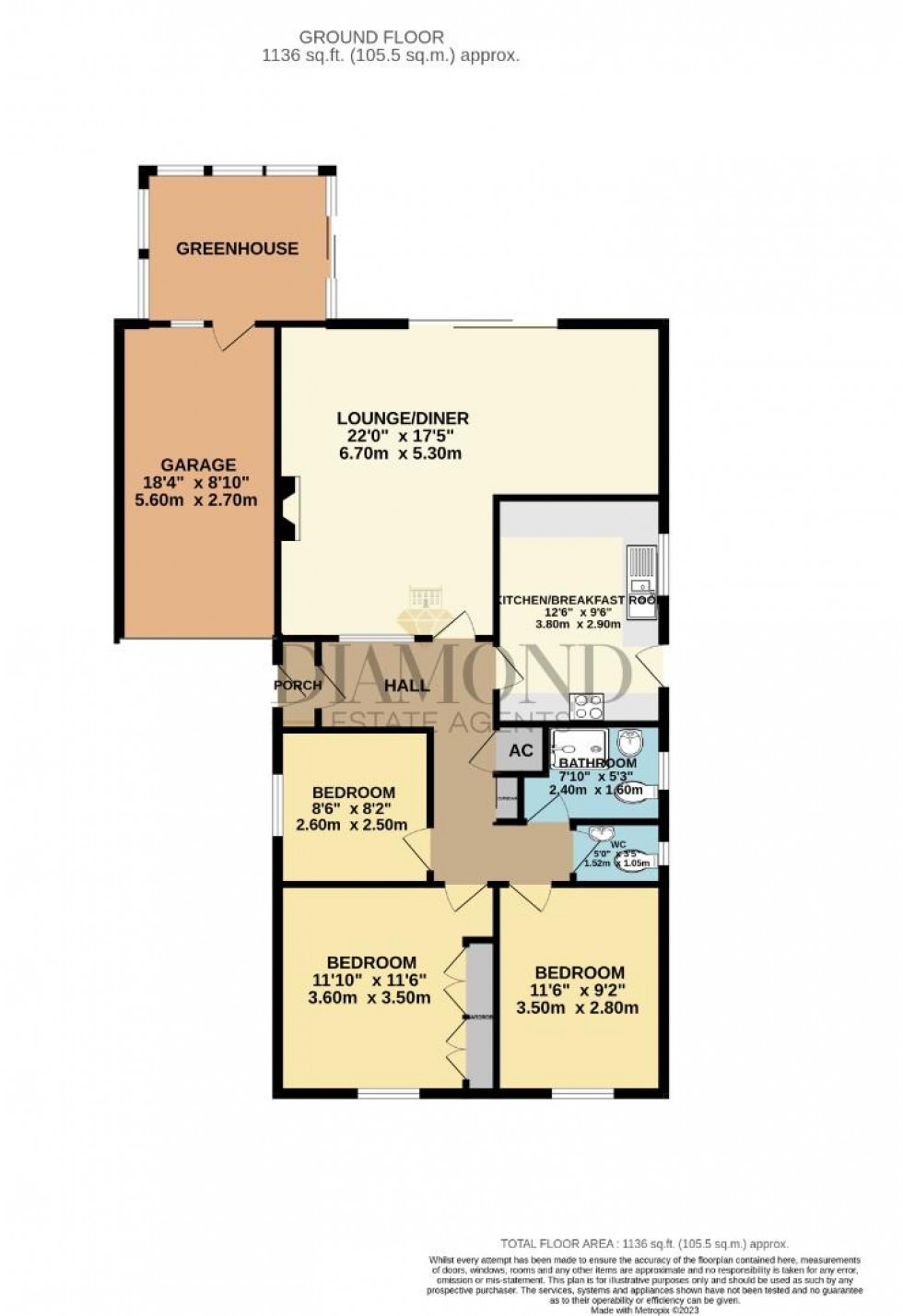 Floorplan for Follett Road, Tiverton, Devon