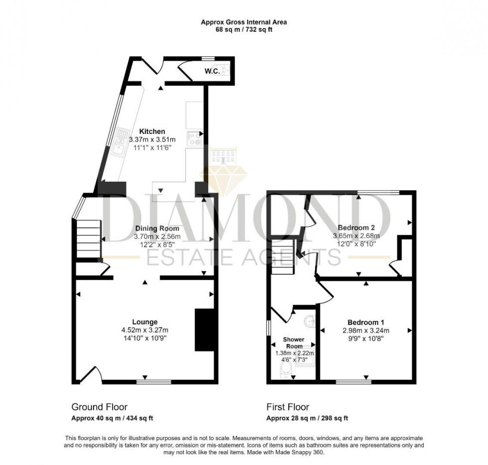 Floorplan for Chapel Street, Tiverton, Devon