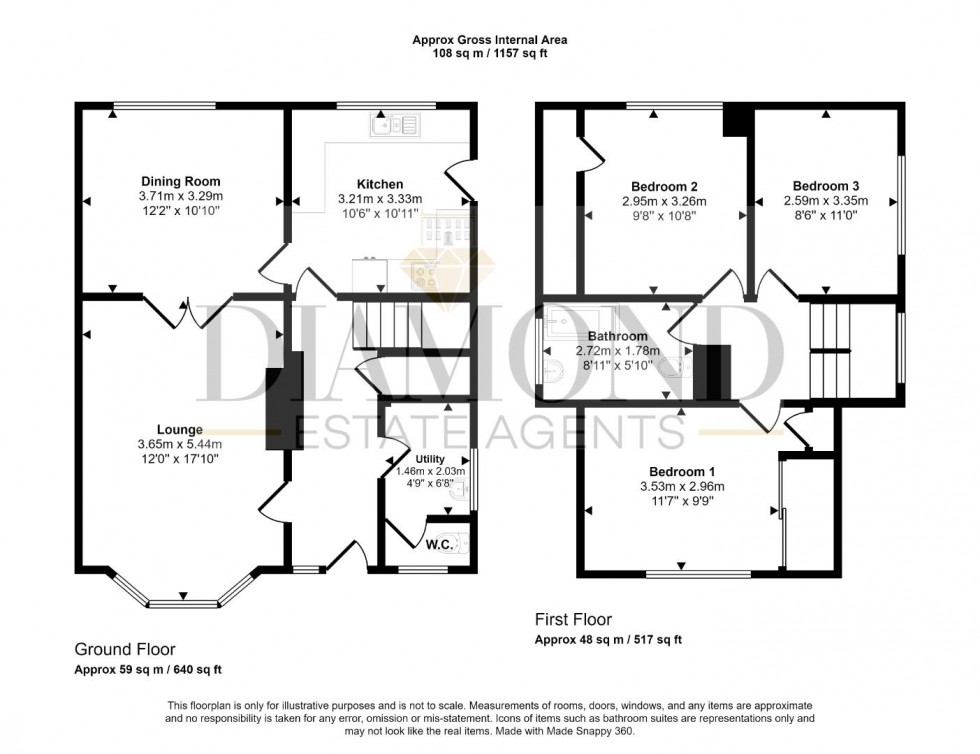 Floorplan for Peterclose Road, Tiverton