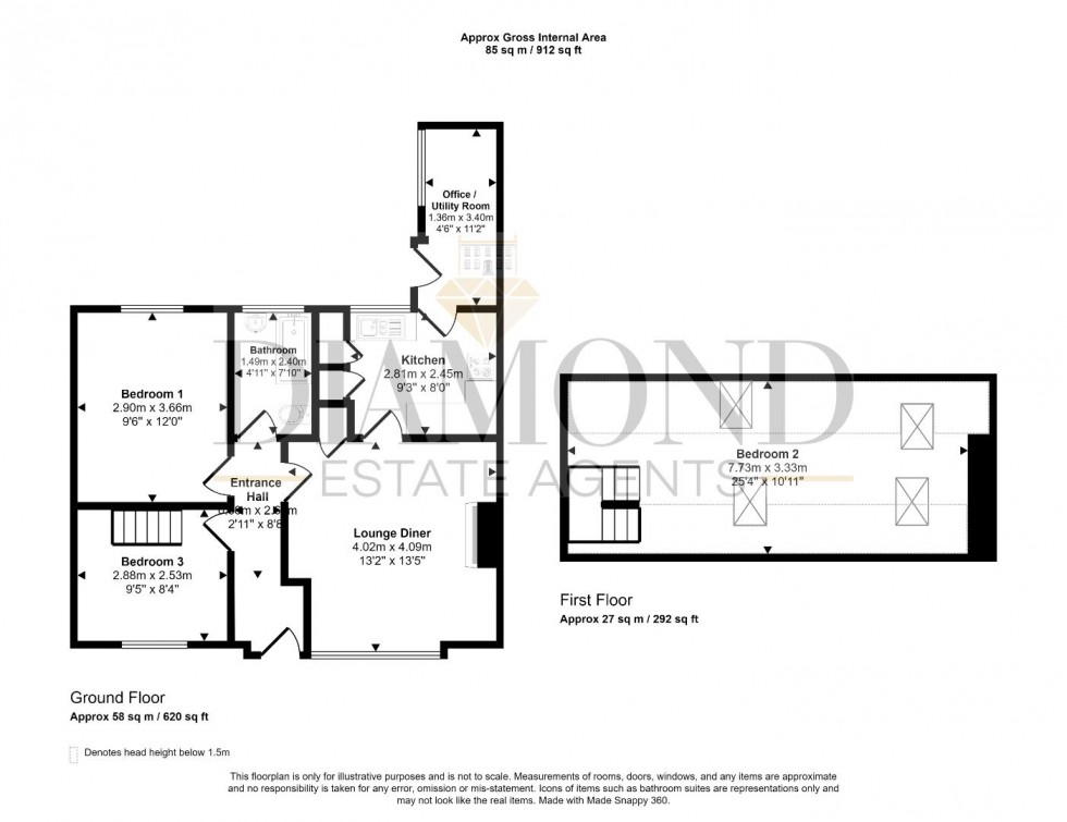 Floorplan for Rectory Road, Ashbrittle, Wellington