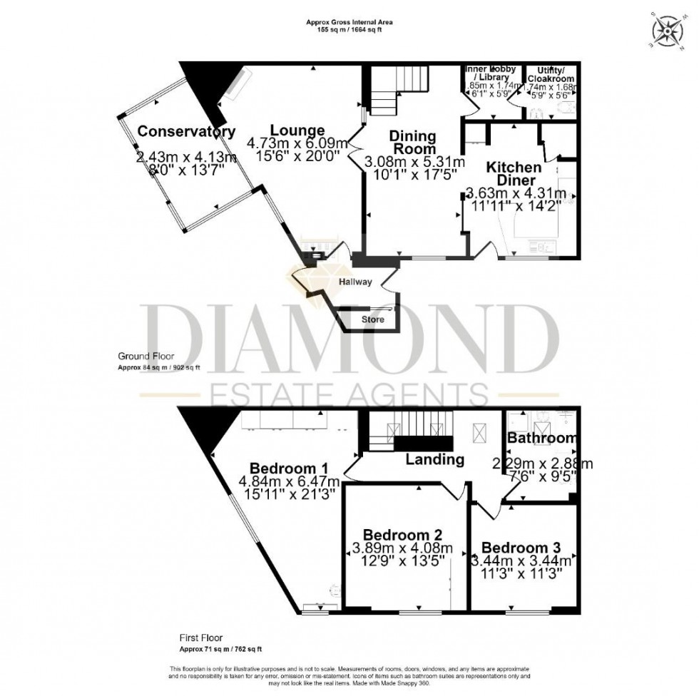 Floorplan for Sharland's Court, Gold Street, Tiverton, Devon