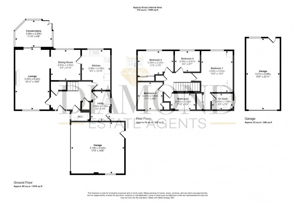 Floorplan for Marguerite Road, Tiverton, Devon