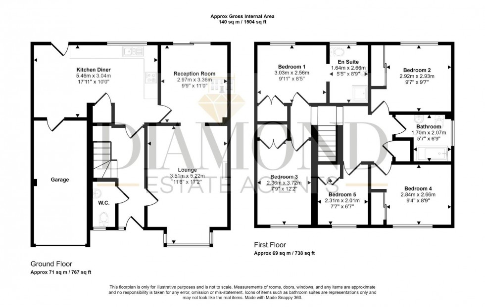 Floorplan for Marguerite Road, Tiverton, Devon