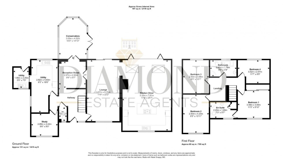 Floorplan for Crown Hill, Halberton, Tiverton, Devon