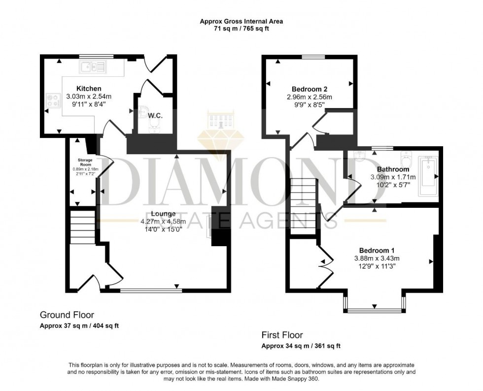 Floorplan for Corner Lane, Halberton, Tiverton