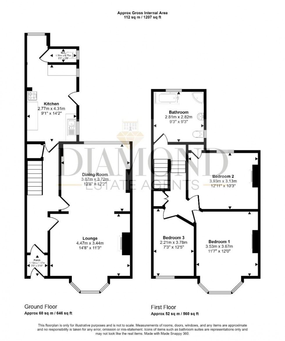 Floorplan for Park Hill, TIVERTON