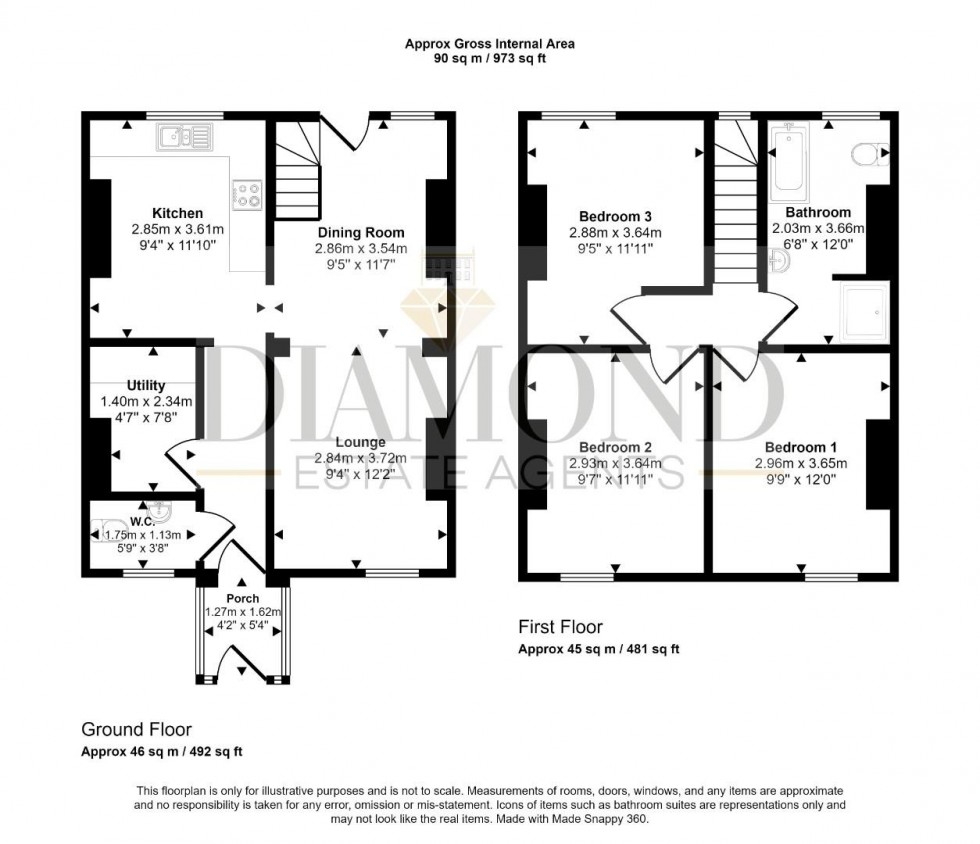 Floorplan for Barrington Street, Tiverton, Devon