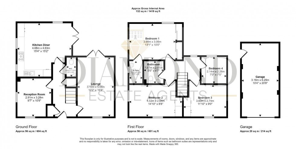 Floorplan for Uplowman Road, Tiverton