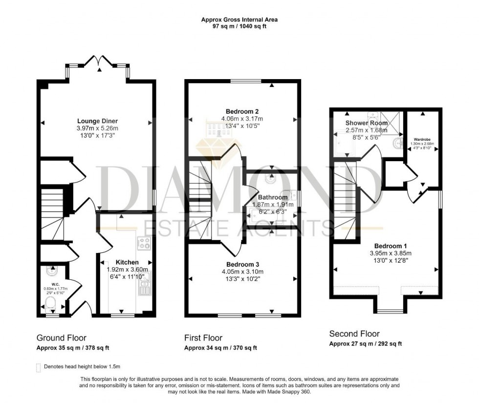 Floorplan for Oakfields, TIVERTON