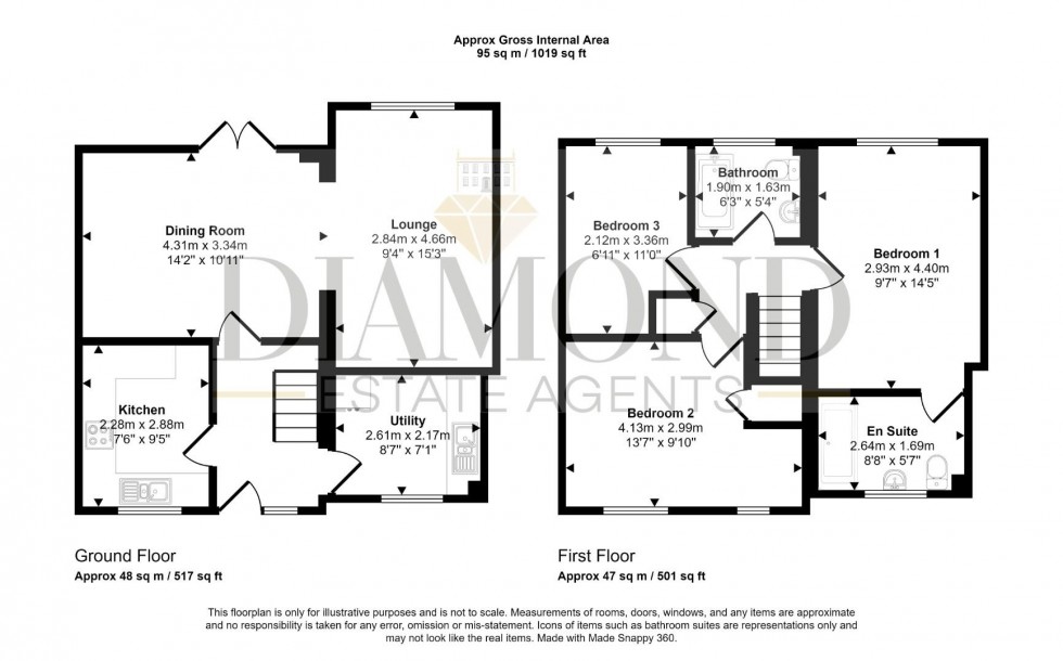 Floorplan for Camfield Drive, Lowman Park, TIVERTON Devon