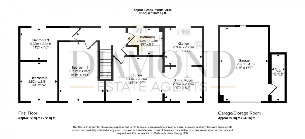 Floorplan for Waylands Road, Tiverton, Devon