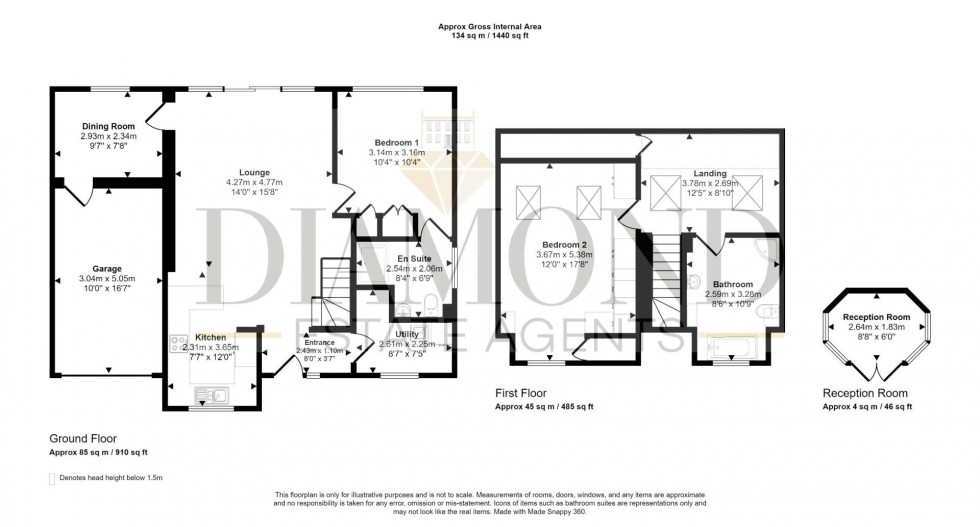 Floorplan for Tidcombe Close, Tiverton, Devon