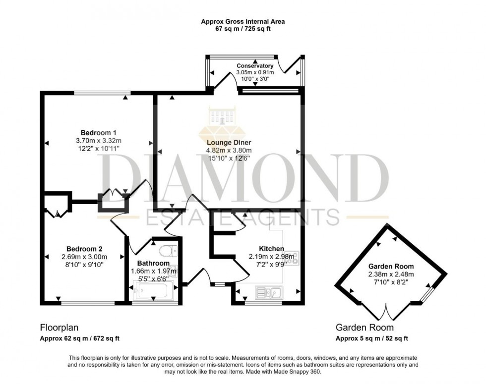 Floorplan for Bampfylde Close, TIVERTON