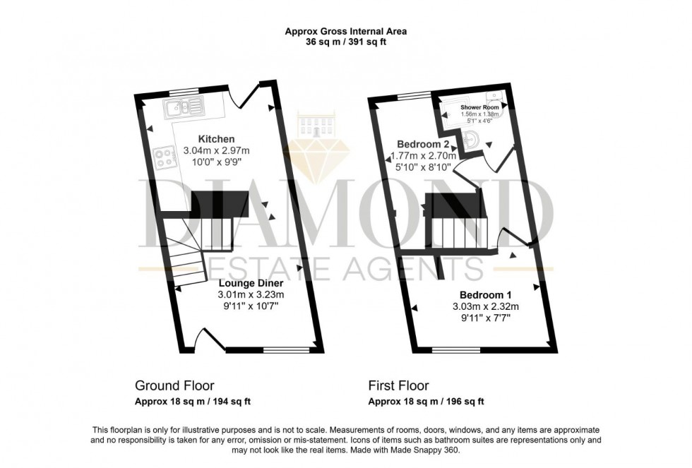 Floorplan for Leat Street, Tiverton