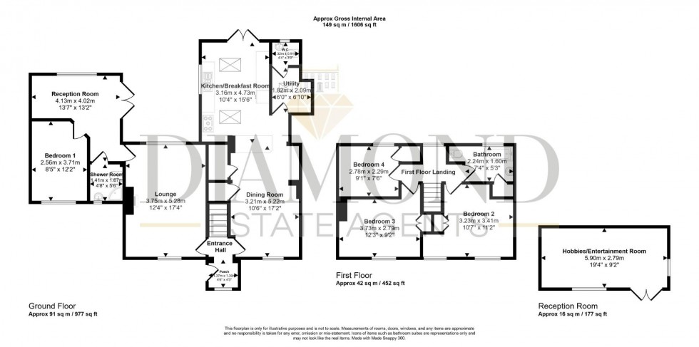 Floorplan for The Walronds, TIVERTON, Devon