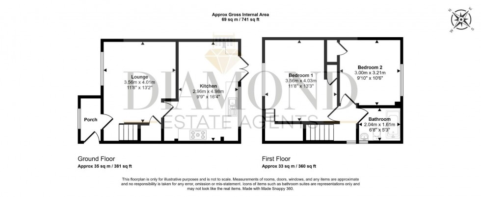 Floorplan for Boobery, Sampford Peverell, Tiverton