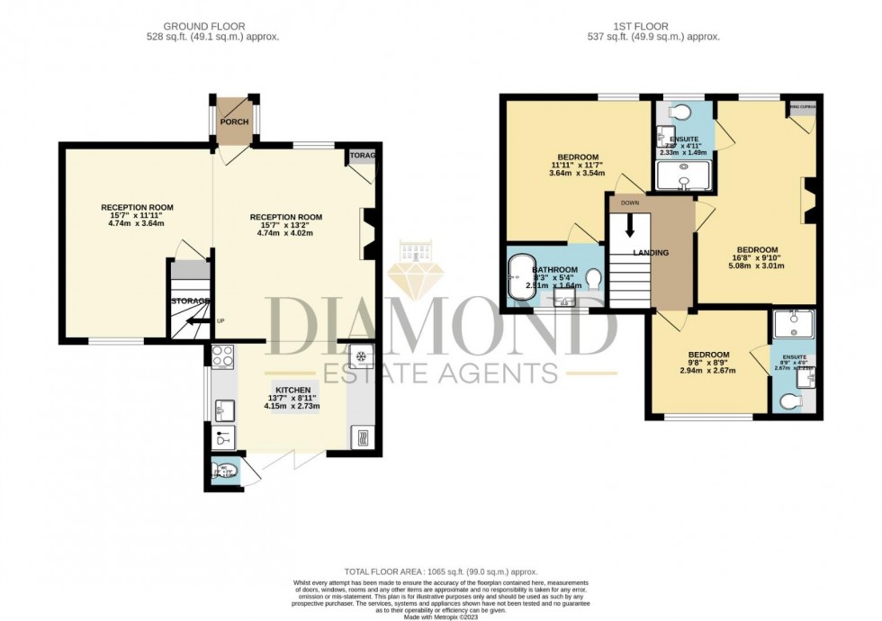 Floorplan for Bolham, Tiverton