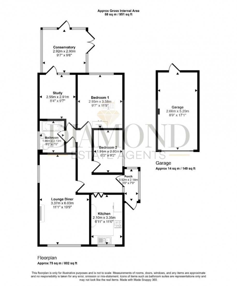 Floorplan for Pippins Field, Uffculme, Cullompton