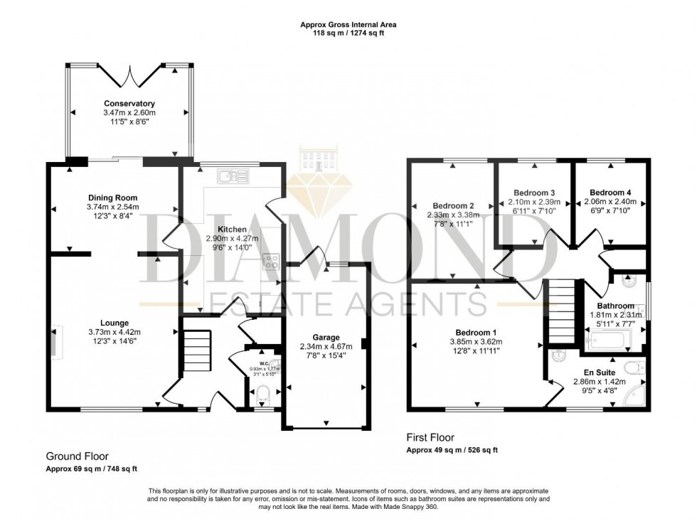 Floorplan for Marguerite Road, TIVERTON, Devon