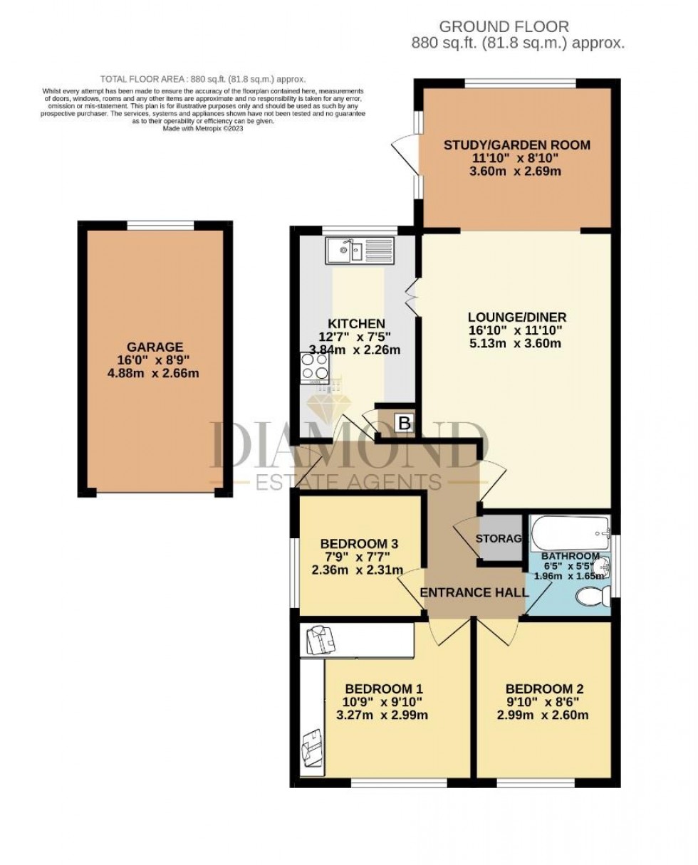 Floorplan for Isabella Road, Tiverton, Devon