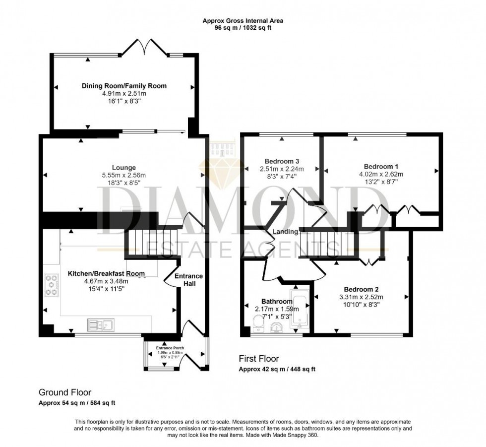 Floorplan for Roundhill, TIVERTON, Devon