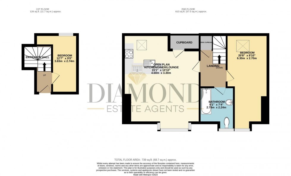 Floorplan for Gold Street, Tiverton, Devon