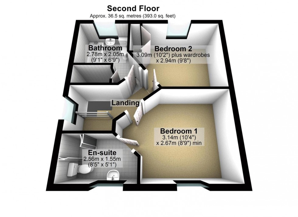 Floorplan for Moorhayes Park Area, Tiverton, Devon