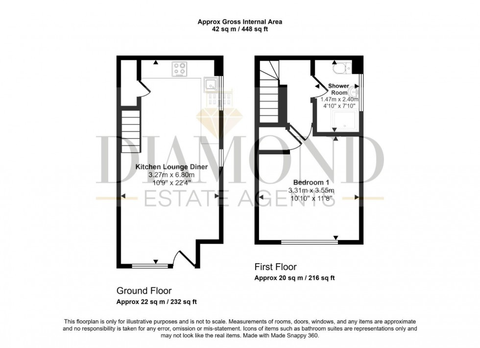 Floorplan for Mead Close, Cullompton