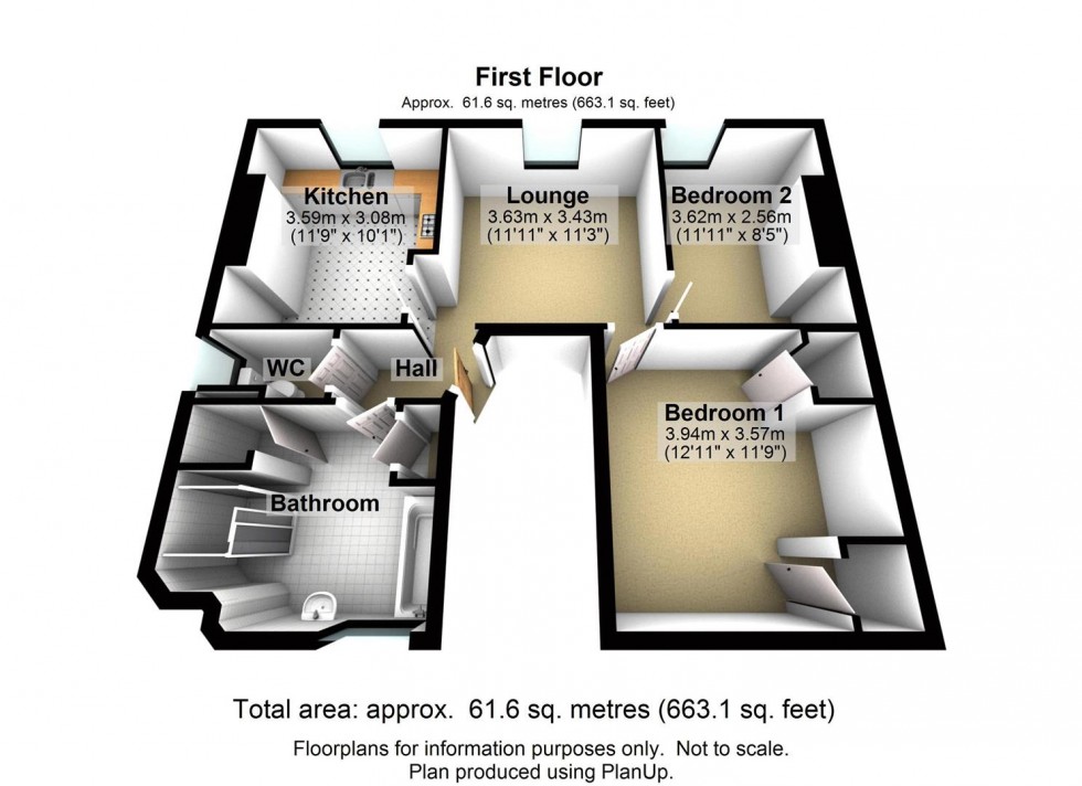 Floorplan for Park Street, Tiverton, Devon