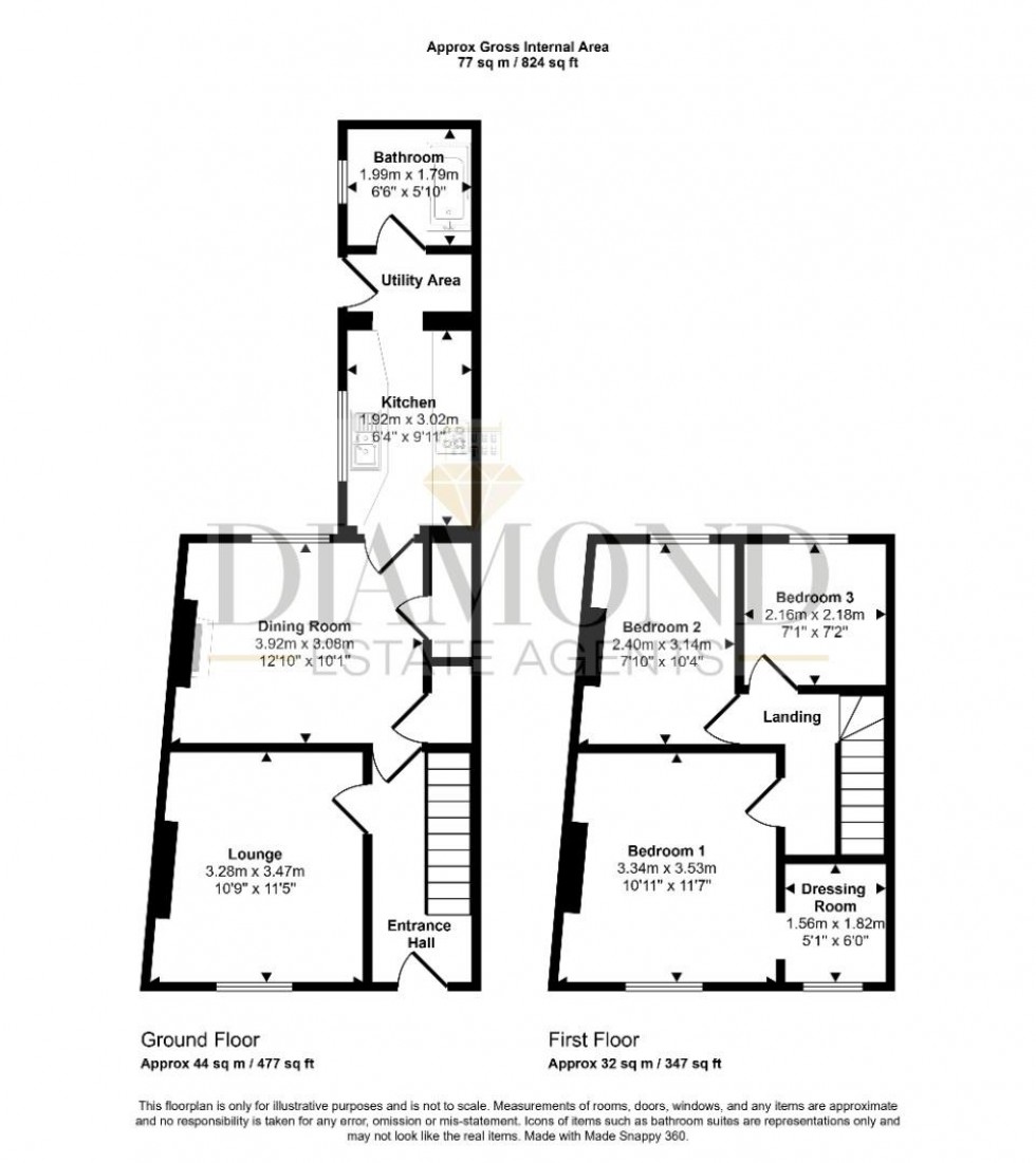 Floorplan for East View Place, Tiverton, Devon