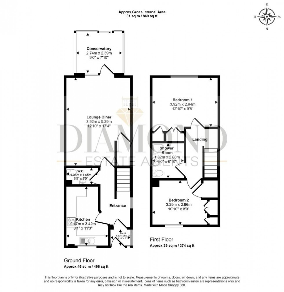 Floorplan for Pinnex Moor area