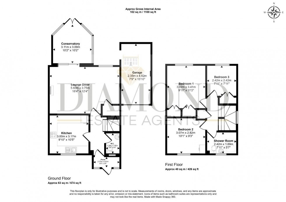 Floorplan for Camellia Close, Tiverton